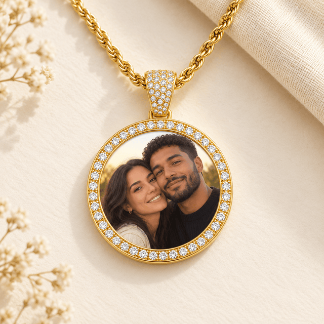 Collier Mémoire : pendentif photo personnalisé - Nilaya Jade